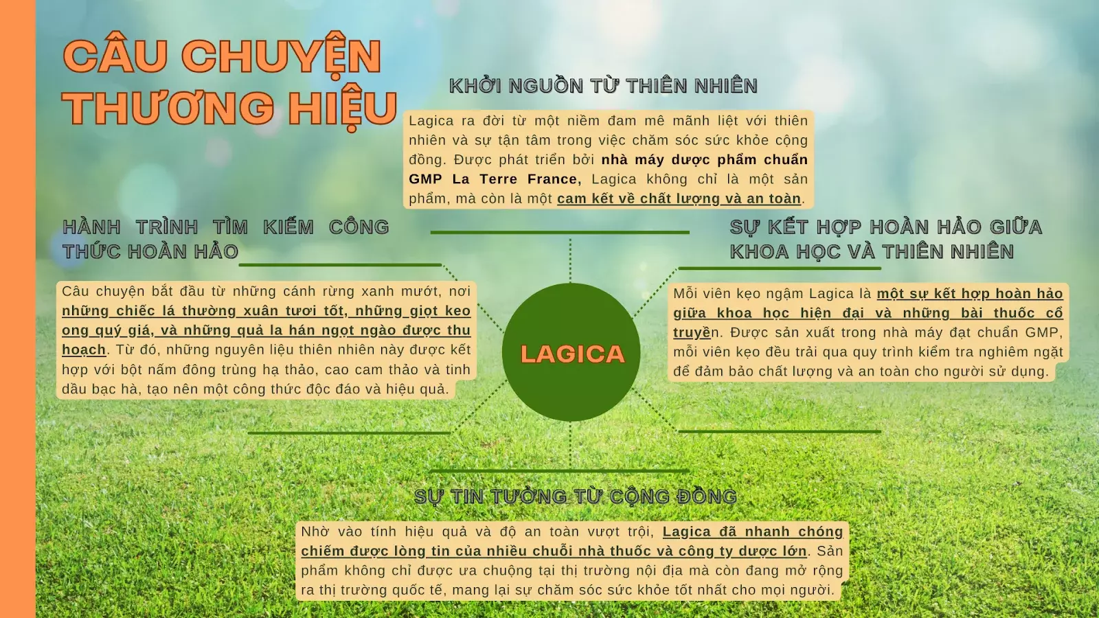 3. Câu chuyện về thương hiệu Lagica và Sản phẩm Viên ngậm