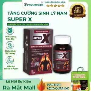 Viên Uống Super X Hỗ Trợ Sinh Lý Nam (Chai 30 viên)