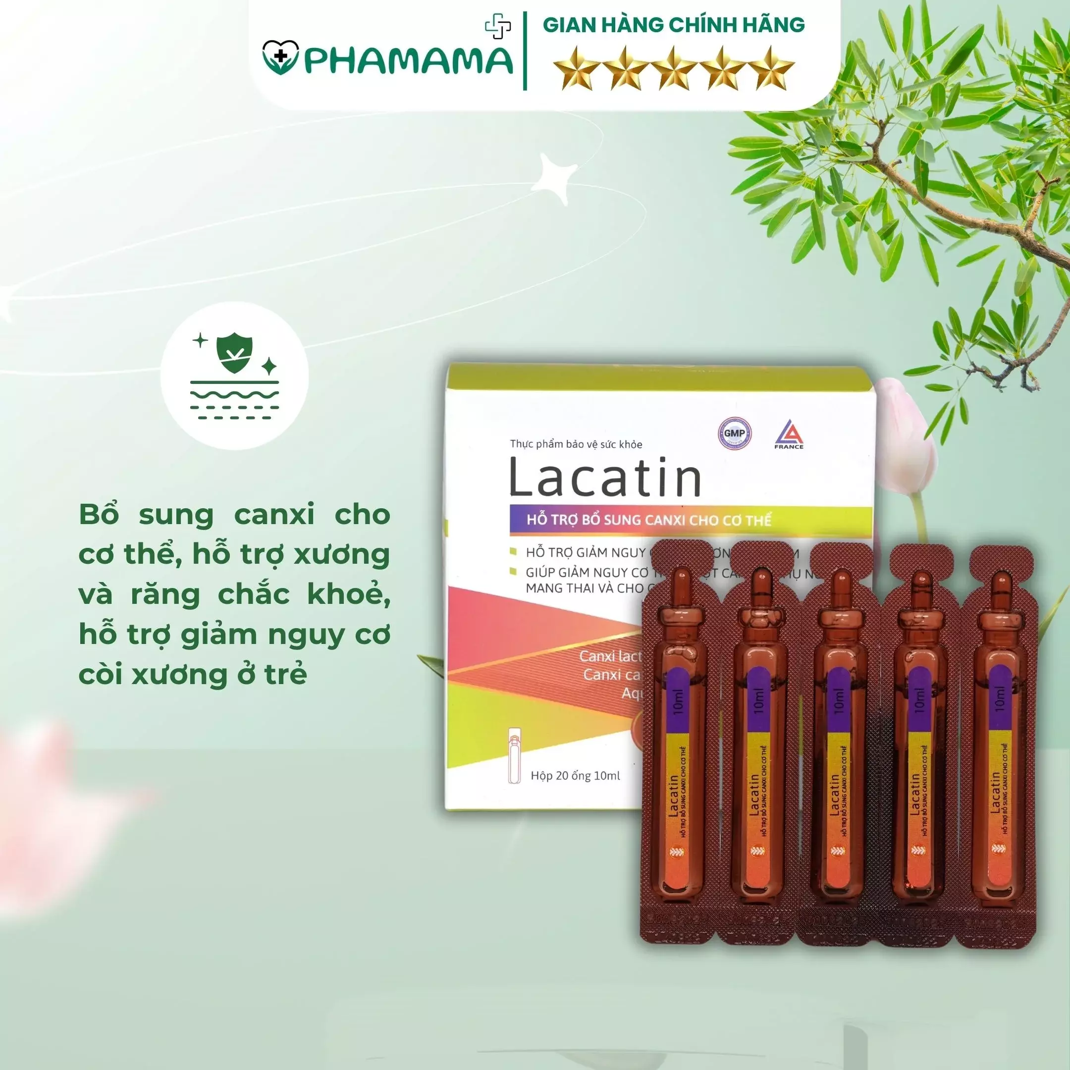 mt1. Lacatin bổ sung canxi cho cở thể