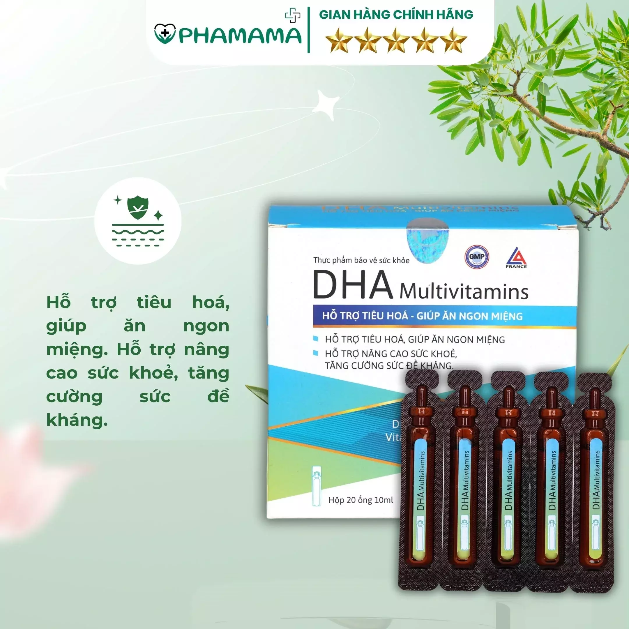 mt3. DHA Multivitamin hỗ trợ tiêu hóa, giúp trẻ ăn ngon miệng