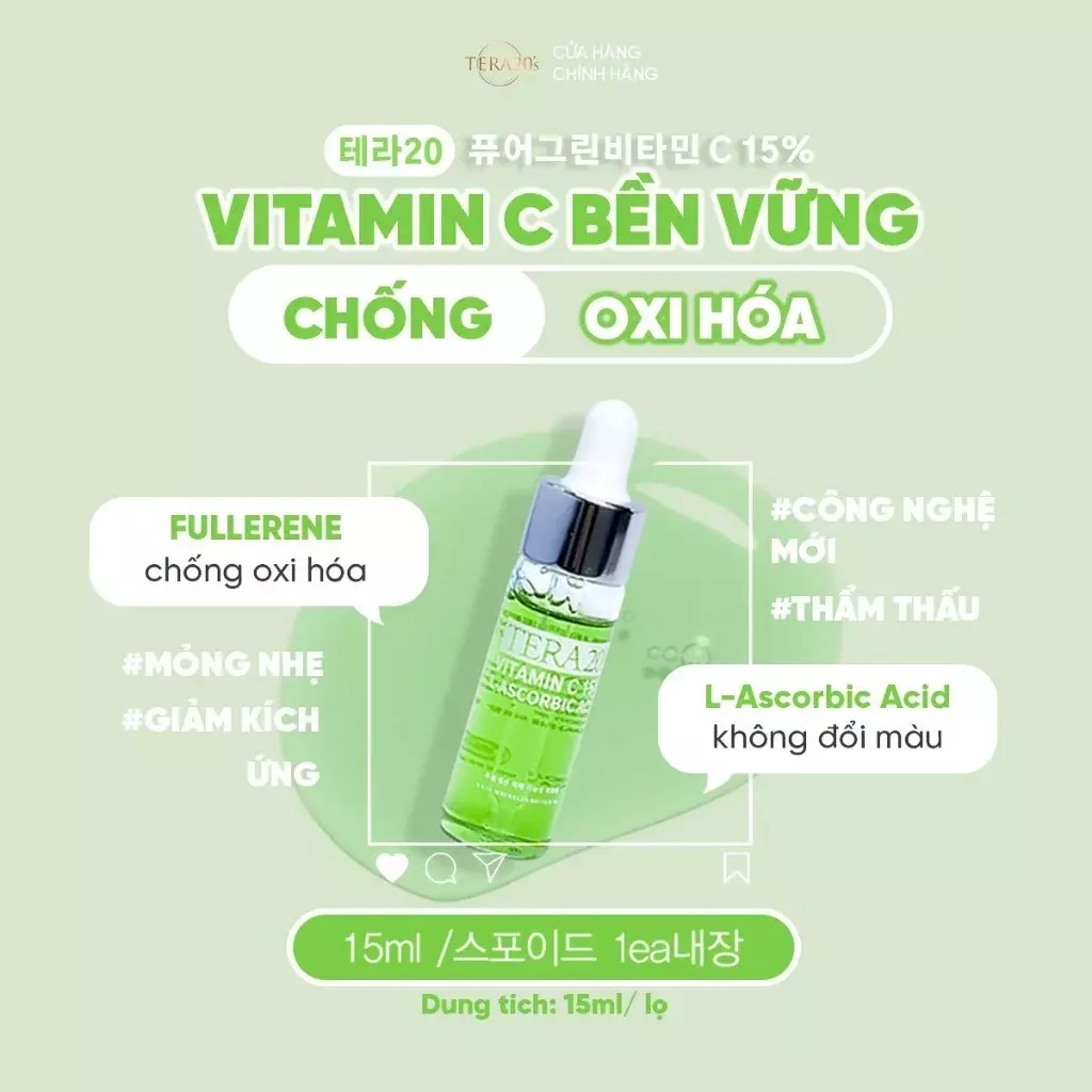 mt2 - Tinh Chất Tera20s Pure Vitamin C 15% Total Care Serum