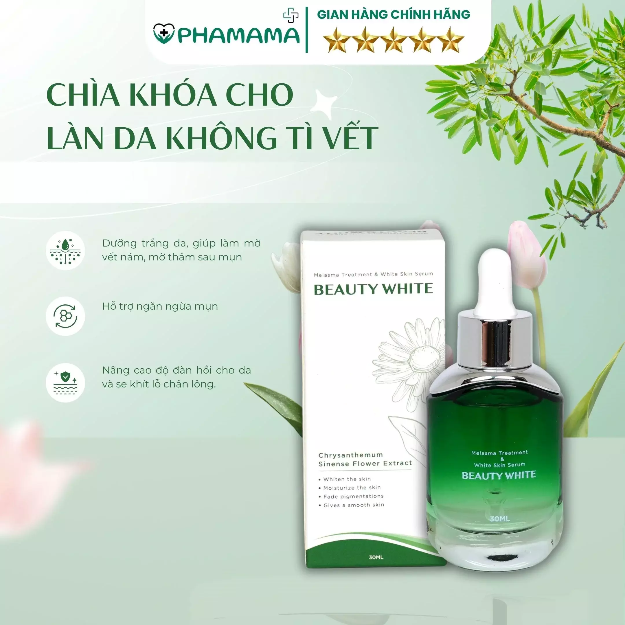 mt2. Serum Trắng Da Beauty White Plus Mờ Nám, Tăng Độ Đàn Hồi Cho Da 30ml-1