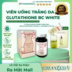 Viên Uống Glutathion BC White Làm Trắng Mịn Da, Giảm Nám, Giảm Tàn Nhang (Chai 30 viên)