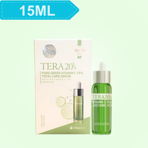 Tinh Chất Tera20’s Pure Vitamin C 15% Total Care Serum Nguyên Chất giúp làm mờ thâm nám, dưỡng sáng chăm sóc toàn diện 3ml, 15ml