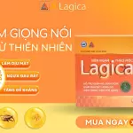 Viên Ngậm Thảo Mộc Lagica Hỗ Trợ Giảm Ho, Giảm Đau Họng Do Viêm Họng (Hộp 10 Viên)