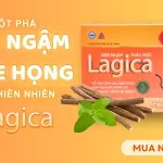 Viên Ngậm Thảo Mộc Lagica Hỗ Trợ Giảm Ho, Giảm Đau Họng Do Viêm Họng (Hộp 10 Viên)