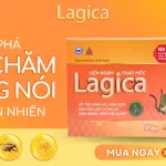 Viên Ngậm Thảo Mộc Lagica Hỗ Trợ Giảm Ho, Giảm Đau Họng Do Viêm Họng (Hộp 10 Viên)