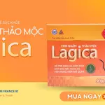 Viên Ngậm Thảo Mộc Lagica Hỗ Trợ Giảm Ho, Giảm Đau Họng Do Viêm Họng (Hộp 10 Viên)