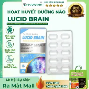 Hoạt Huyết Dưỡng Não Lucid Brain Giúp Tăng Cường Tuần Hoàn Máu Não (Hộp 30 viên)