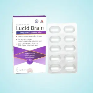 Hoạt Huyết Dưỡng Não Lucid Brain Giúp Tăng Cường Tuần Hoàn Máu Não (Hộp 30 viên)