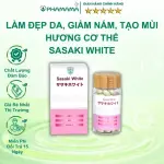 Viên Uống Chống Nắng Sasaki White Hỗ Trợ Làm Đẹp, Trắng Mịn Da, Tạo Mùi Hương Cơ Thể (Chai 60 viên)