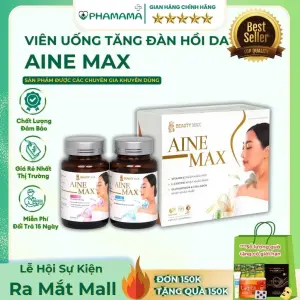 Viên Uống Aine Max Làm Đẹp Da, Tăng Độ Ẩm Và Độ Đàn Hồi Cho Da (25 viênx2 chai)